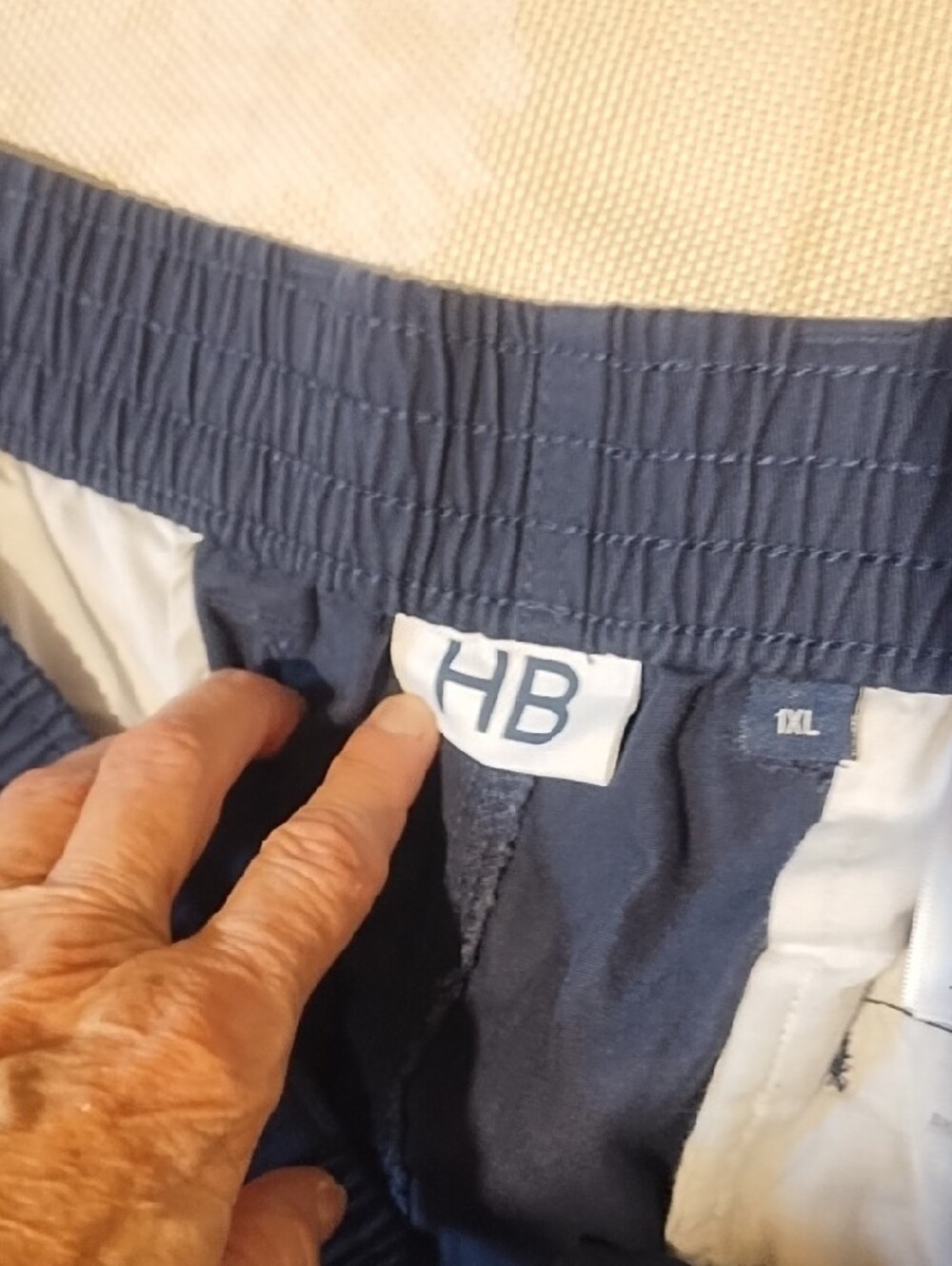 Harbor Bay Nwt size 1XL Men's Navy Flat-Front Shorts. - Picture 2 of 9